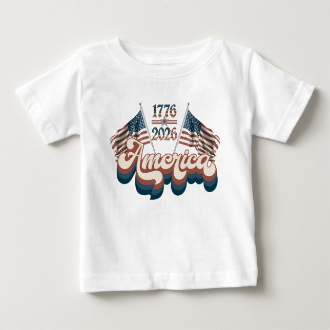 America 1776–2026, Patriotic, USA 250 Years T Shirt (Framsida)
