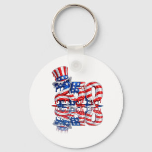America 250 4:e juli Nyckelring
