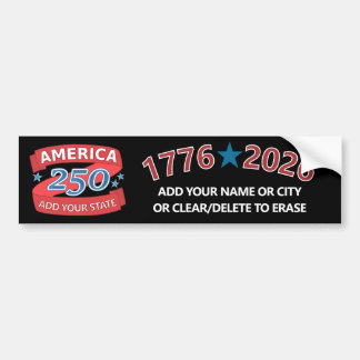 America 250 Add State 1776 2026 Semiquincentennial Bildekal