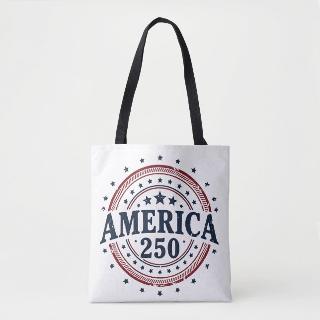 America 250 Anniversary Patriotic Stars Tygkasse (Framsida)