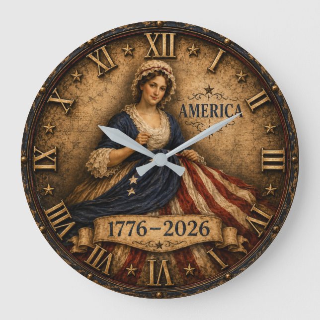 America 250 Anniversary  Stor Klocka (Framsida)