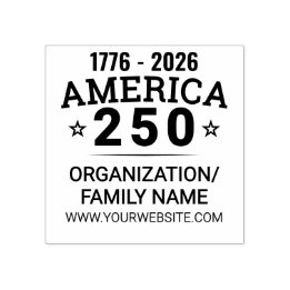 America 250 Anpassningsbar Family Organization Bus Stämpel