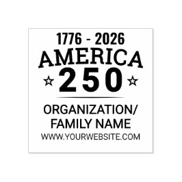 America 250 Anpassningsbar Family Organization Bus Stämpel