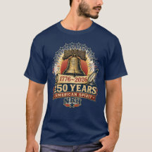 America 250 år 1776–2026 Frihetsklockan T-shirt