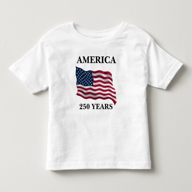 America 250 år flagga barn t shirt (Framsida)