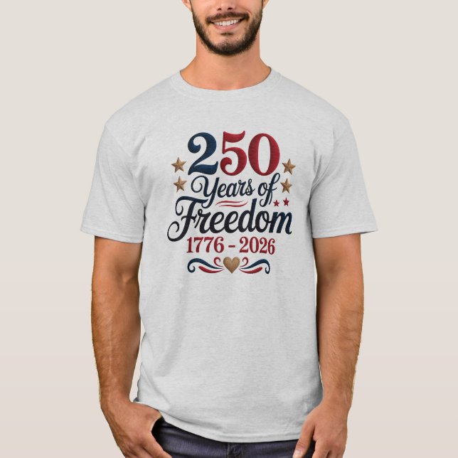 America 250-års Mäns T-shirt (Framsida)