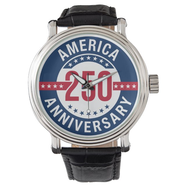 America 250-årsjubileum Rött, Vitt & Blått  Armbandsur (Framsida)