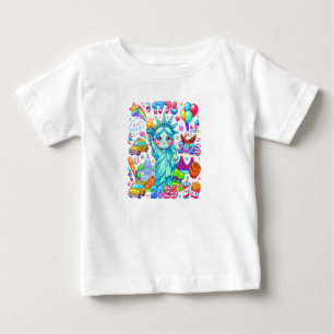 America 250 Barntröja – Söt patriotisk USA 1776 T Shirt