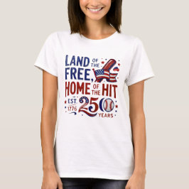 America 250 Baseboll T-Shirt | 4 juli 2026