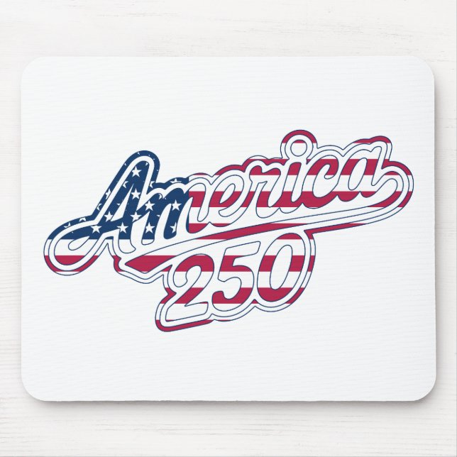 America 250 Flag Script Semiquincentennial Design Musmatta (Framsidan)