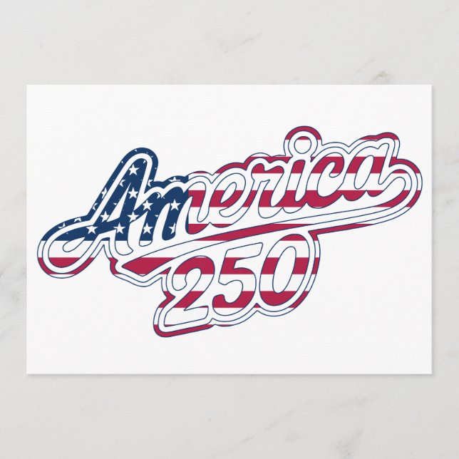 America 250 Flag Script Semiquincentennial Design  Program (Framsida)