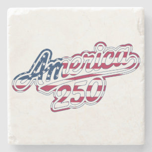 America 250 Flag Script Semiquincentennial Design  Stenunderlägg