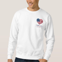 America 250 Flagga Hjärta 1776-2026 Herr Tröja