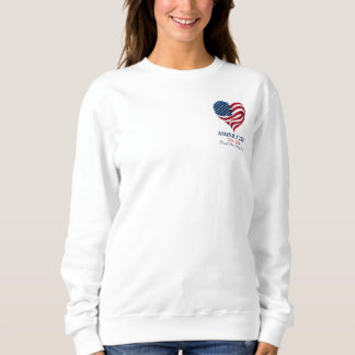America 250 Flagga Hjärta 1776-2026 Kvinnor Tröja