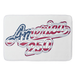 America 250 Flagskript Semiquincentennial Design Badrumsmatta