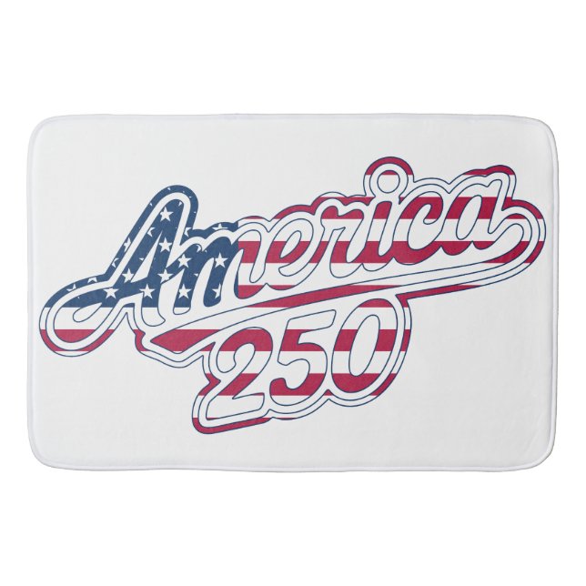 America 250 Flagskript Semiquincentennial Design Badrumsmatta (Framsidan)