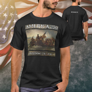 America 250 Frihet Washington Delaware T Shirt