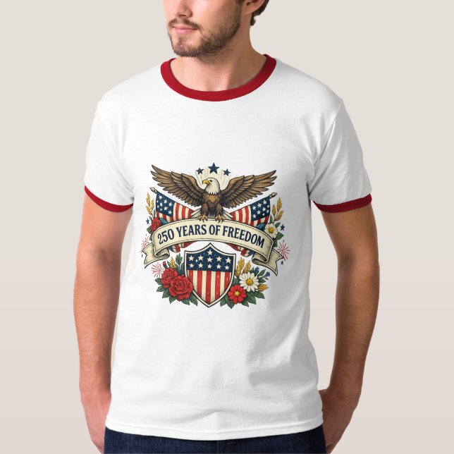 America 250 Frihetsörn T-shirt (Framsida)
