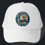 America 250: Honoring 250 Years of Independence Keps<br><div class="desc">This striking emblem commemorates the 250th anniversary of the United States of America, spanning from 1776 to 2026. At the center, a bold bald eagle—symbol of American strength and freedom—holds a red rose in its talon, representing peace, sacrifice, and remembrance. Framed by the U.S. flag and a circular navy border...</div>