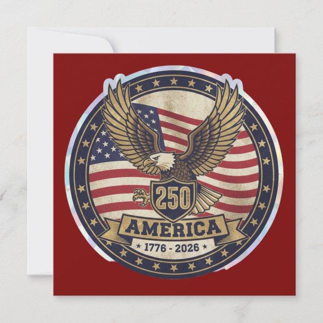 America 250  inbjudningar (Framsida)