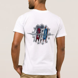 AMERICA 250 KLASSISK RETRO KROM AMERIKANSK FLAGGA T SHIRT
