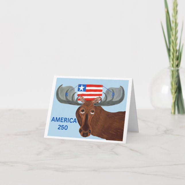  America 250 Moose Inbjudan (Framsida)