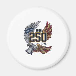America 250 Örnvingar 2026 Patriotisk Design_1 Magnet