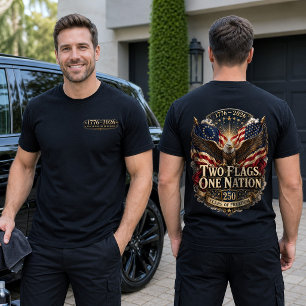 America 250 Patriotisk Örn 1776 2026 T Shirt