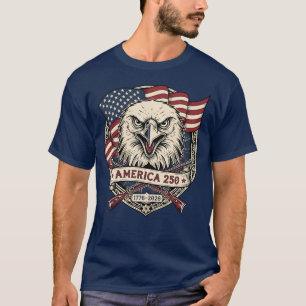 America 250 Patriotisk Örn T-Shirt