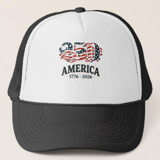America 250 Patriotiska stjärnor och ränder Keps