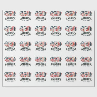 America 250 Patriotiska stjärnor och ränder Presentpapper