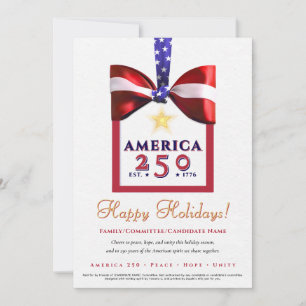America 250 Röda Patriotiska 2026 Kalendern Kampan Julkort