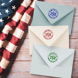 America 250 Round Family Organization Business Stämpel