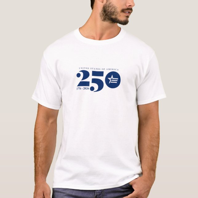 America 250 stjärnor och ränder t shirt (Framsida)