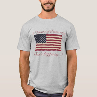 America 250 Vad händer sönderriven flagga T Shirt