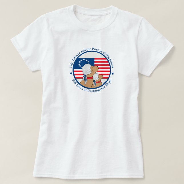 America 250 Year Founding Fathers Sh Sleeve Women T Shirt (Design framsida)