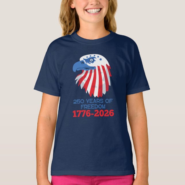  America 250 Years 1776 2026 250th Anniversary T Shirt (Framsida)