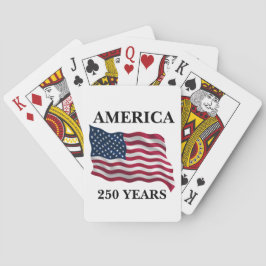 America 250 Years Flag Casinokort