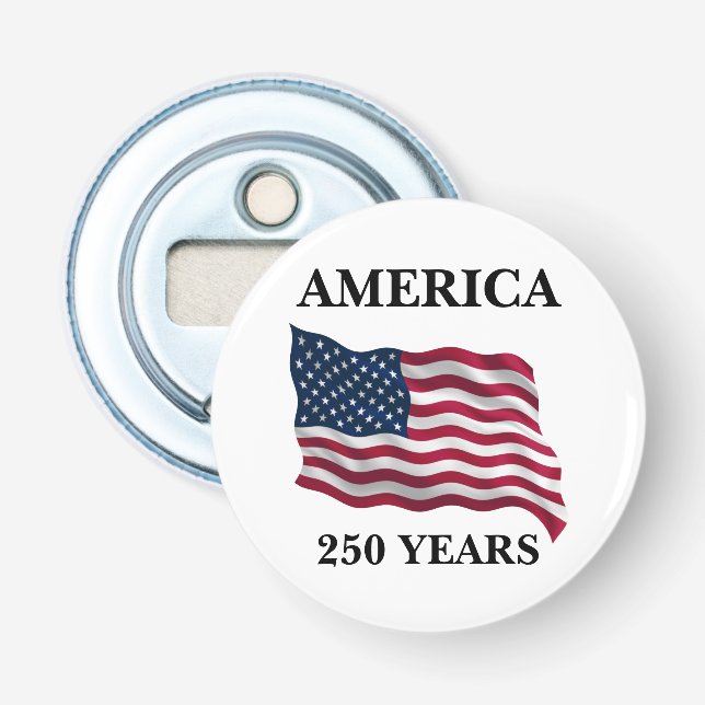 America 250 Years Flag Flasköppnare (Framsidan)