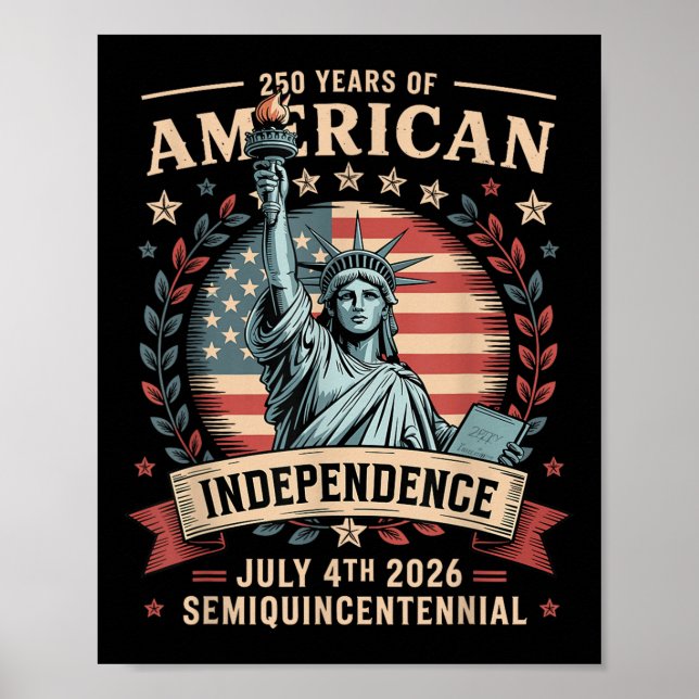 America 250th Anniversary 250 Years America  Poster (Framsidan)