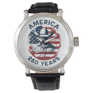 America 250th Anniversary Cowboy 1776-2026 Armbandsur