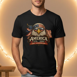 America 250th Anniversary Eagle Sunglasses T Shirt
