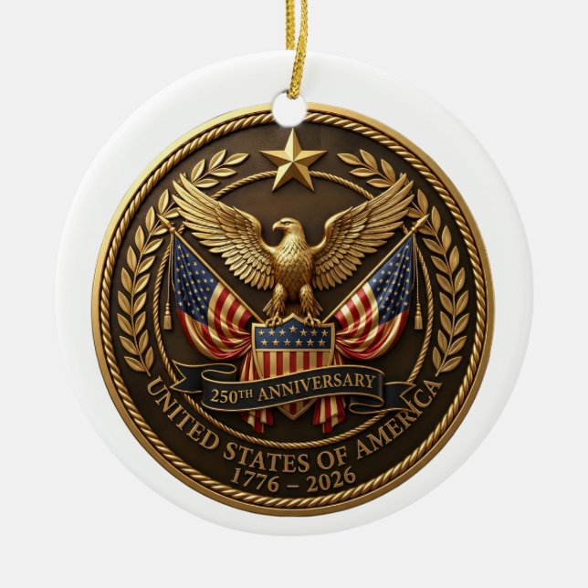 America 250th Anniversary USA 250th Ornament  (Framsidan)