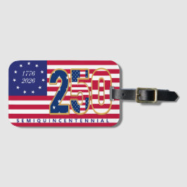 America 250th Semiquincentennial 1776 2026 Us Flag Bagagebricka