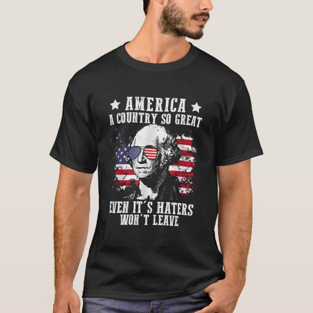 America A Country So Great Even It'S Ers Won'T Lea T Shirt (Framsida)