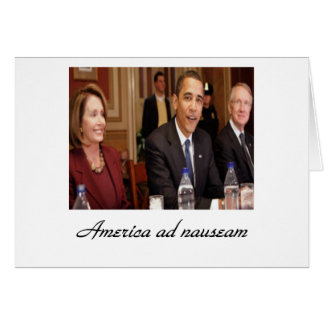America ad nauseam 1 hälsningskort