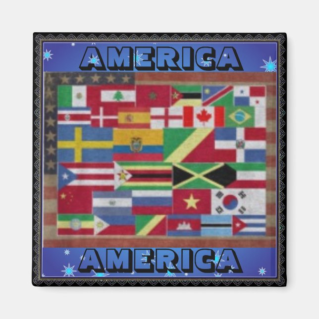 AMERICA AMERICA Magnet (Framsidan)