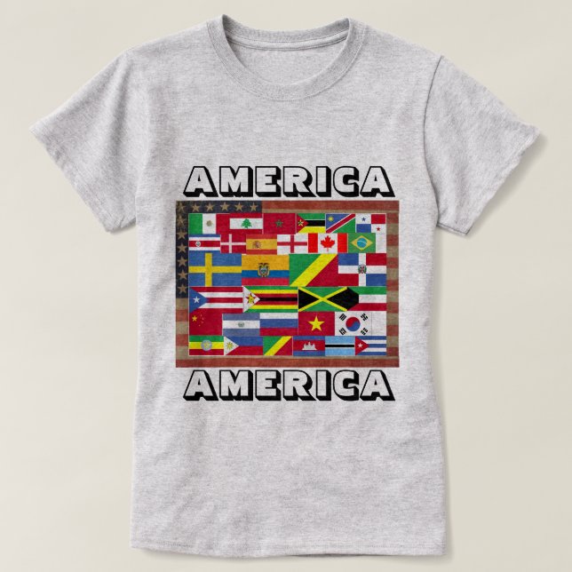 AMERICA AMERICA T-Shirt (Design framsida)
