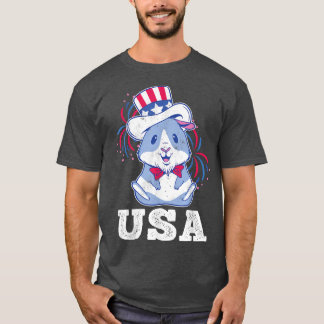America American Guinea Hamster Pig USA 4th Of Jul T Shirt