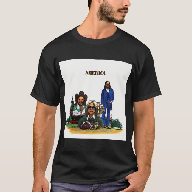 America bandet t shirt (Framsida)